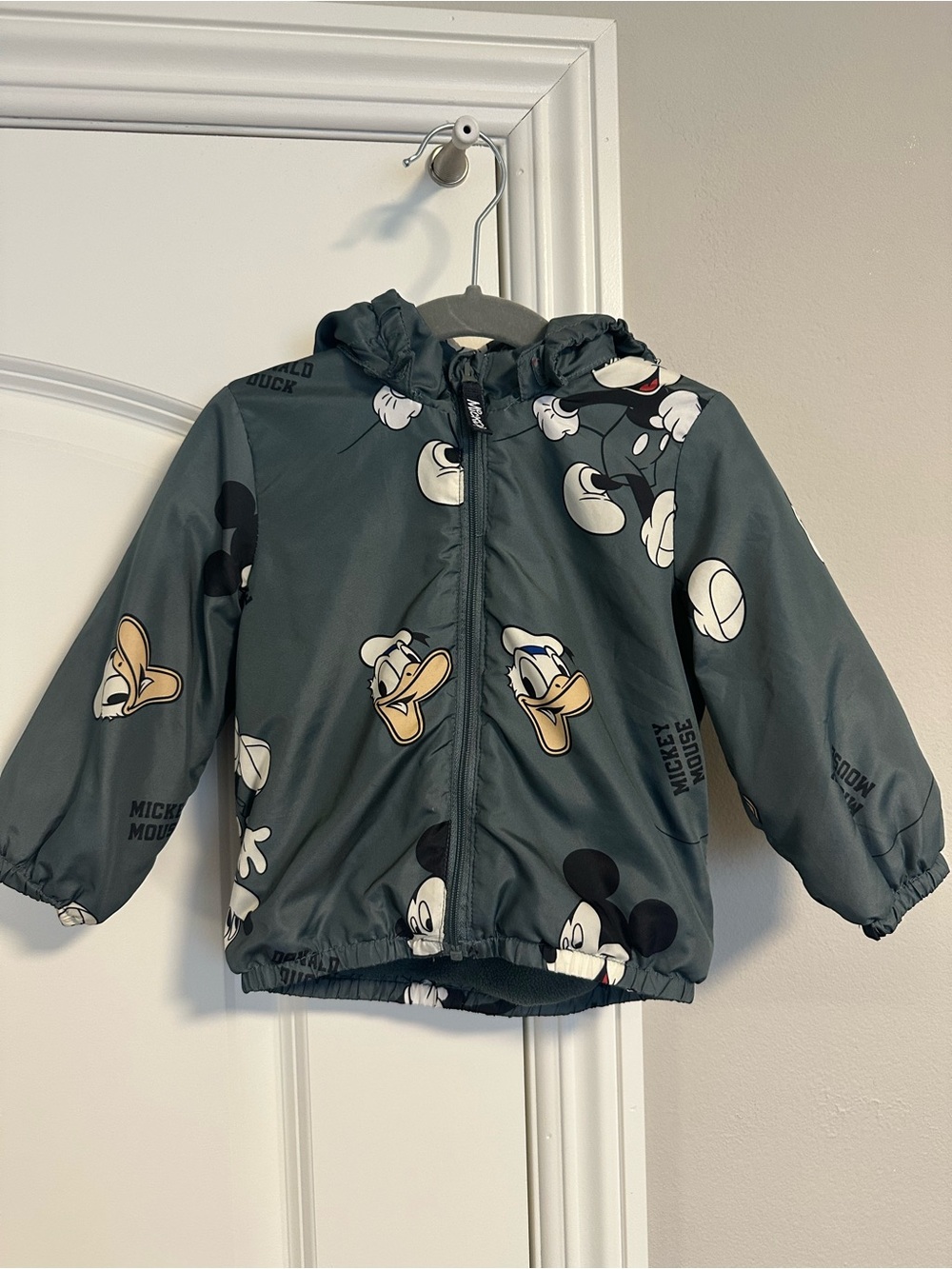H&M Kids Disney Hooded Mickey & Donald Print Jacket - Windbreaker